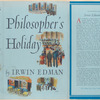 Philosopher's holiday