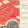 Granite laughter and marble tears; epitaphs of old New England