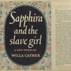 Sapphira and the slave girl : a new novel