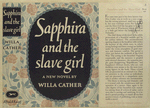 Sapphira and the slave girl : a new novel