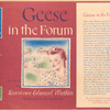 Geese in the forum.