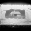 The Ark Scene from "Green Pastures" designed by Robert Edmond Jones. Richard B. Harrison (The Lord) & Tutt Whitney (Noah). NYC: Mansfield Theatre, 1930.