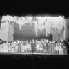 Mouth of the Cave scene from "Green Pastures", designed by R.E. Jones. Richard B. Harrison, center as "The Lord".