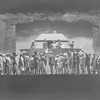 The Ark Scene. Noah (Tutt Whitney) wearing high hat, Noah's wife (Susie Sutton) standing next to Noah.