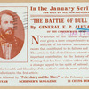 "The Battle of Bull Run," by General E. P. Alexander of the Confederate Army