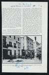 The Calle Mayor, the street in Madrid, from a photograph taken immediately after the bomb had been thrown at King Alfonso and Queen Victoria.