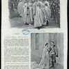 Alphonse XIII revêtu du manteau de l'ordre de Calatrava ; Les nouveaux mariés : l'infante Marie Thérèse et le prince de Baviére.