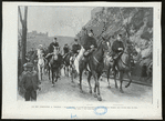 Le roi Espagne a toléde ; Alphonse XIII, le prince des Asturies et leur état-major faisant leur entrée dans la ville.