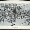 L'Attentat anarchiste contre les souverains d'Espagne.  L'Attentat de Madrid. Aprés l'explosion : le roi et la reine descendamt du carrosse royal.