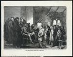 King Alfred visiting a school kept by the monks.