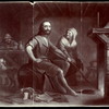 Photograph of a print of King Alfred and the neatherd's wife.