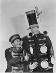 Joe Cook as Joe Squibb and Dave Chasen as Wiffington in Fine and Dandy.