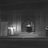 L to R: Helen Chandler (Marguerite), Douglas Montgomery (Valentine) and Dudley Digges (Mephistopheles).