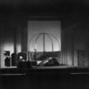 Scene from Theatre Guild's production of "Faust". Set and costumes designed by Lee Simonson. NYC: 1928. (Faust's Study).