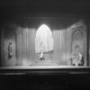 Scene from Theatre Guild's production of "Faust". Set and costumes designed by Lee Simonson. NYC: 1928. Rita Vale as Lilith (center stage) and Helen Chandler as Marguerite (right).