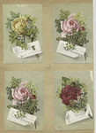 Trade cards depicting flowers.