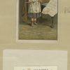 A card entitled 'little mischief' and a business card for a wheelchair company