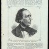 Portrait of Hans Christian Andersen [from Phrenological journal, pg. 155]