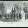 The burial of the late General Anderson at the West Point Cemetery
