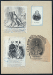 Gen' Anderson - Reads the papers - Bust of Col. Anderson - [Poem on Anderson].[4 portraits on 1 sheet].