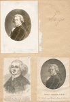 Sheet with seven portraits of John Adams.