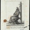 Retrato del regicida Jacobo Juan AnKarstrom, azotado y expuesto por tres dias al público en StocKolmo, y'al fin decapitado.