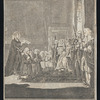 The act of union presented to Queen Anne, by the Duke of Queensberry & Dover.