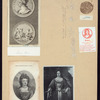 [A sheet with medallions and portraits of Queen Anne.]