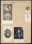 [A sheet with medallions and portraits of Queen Anne.]