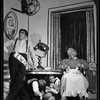 Scene from the stage production Pins and Needles (labor hides under the desk).