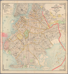 Map of the borough of Brooklyn, New York 