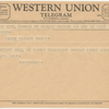 Wired cable telegram from Ernest Hemingway to Leland Hayward regarding the script for the motion picture The Old Man and the Sea