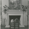 Bridget Hayward and Brooke Hayward facing fireplace