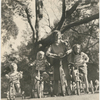 Margaret Sullavan with her children, Bill Hayward, Bridget Hayward, and Brooke Hayward