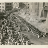 Mob scene in the motion picture A Tale of Two Cities
