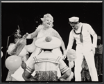 Fran Stevens [center] Ron Husmann and unidentified others in the 1971 Broadway revival of On the Town