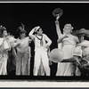 Ron Husmann [center] Fran Stevens [at right] and unidentified others in the 1971 Broadway revival of On the Town