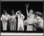 Ron Husmann [center] Fran Stevens [at right] and unidentified others in the 1971 Broadway revival of On the Town