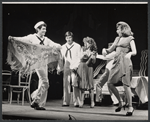 Jess Richards [second from left], Bernadette Peters [center], Phyllis Newman [right] and unidentified others in the 1971 Broadway revival of On the Town