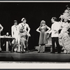 Jess Richards [far left], Kurt Anderson, Phyllis Newman [seated], Bernadette Peters and unidentified others in the 1971 Broadway revival of On the Town