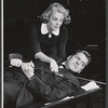 Jan Sterling and Scott McKay in rehearsal for the stage productionce for the Asking