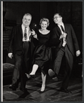 Ralph Dunn, Russell Nype and unidentified in rehearsal for the stage production Once for the Asking