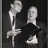 Russell Nype and Ralph Dunn in rehearsal for the stage production Once for the Asking