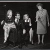 Jeanne Tanzy, Scott McKay, Jan Sterling and Janet Fox in rehearsal for the stage productionce for the Asking