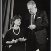 Ralph Dunn and unidentified [left] in rehearsal for the stage productionce for the Asking