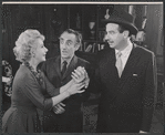 Arlene Francis, Leon Belasco and Walter Matthau in the stage production Once More with Feeling