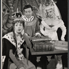 Carol Burnett, Joe Bova and unidentified in the stage production Once Upon a Mattress