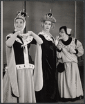 Ann B. Davis, Jane White and unidentified in the stage production Once Upon a Mattress