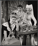 Ann B. Davis, Joe Bova and unidentified in the stage production Once Upon a Mattress