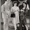 Ann B. Davis [at right] and unidentified others visiting the set for the stage production Once Upon a Mattress